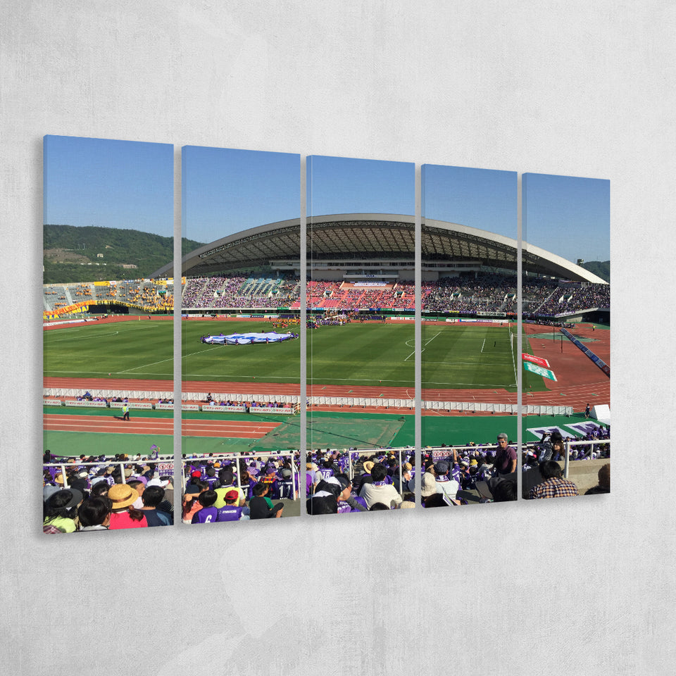 Edion Stadium Hiroshima, Stadium Canvas, Sport Art, Gift for him, Multi Panels B, Canvas Prints Wall Art Decor