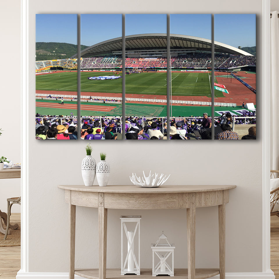 Edion Stadium Hiroshima, Stadium Canvas, Sport Art, Gift for him, Multi Panels B, Canvas Prints Wall Art Decor