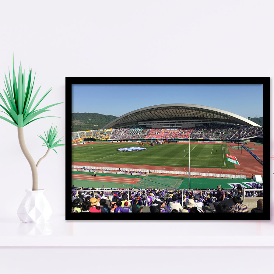 Edion Stadium Hiroshima, Stadium Canvas, Sport Art, Gift for him, Framed Art Prints Wall Art Decor, Framed Picture