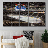 Edmonton Oilers Stadium Canvas Prints Rogers Place Wall Art Hockey,Multi Panels B,Sport Stadium Art Prints, Fan Gift