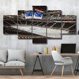 Edmonton Oilers Stadium Canvas Prints Rogers Place Wall Art Hockey,Multi Panels,Sport Stadium Art Prints, Fan Gift
