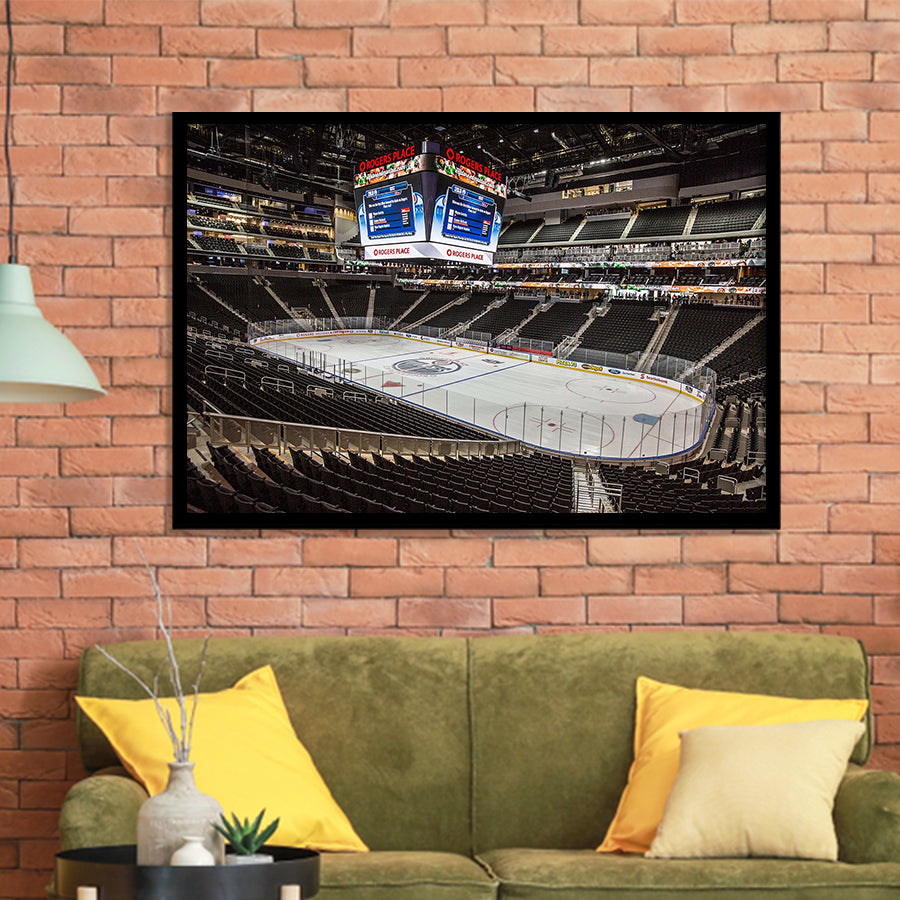 Edmonton Oilers Stadium Art Prints Rogers Place Wall Art Hockey,Sport Stadium Art Prints, Fan Gift, Wall Decor