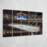 Edmonton Oilers Stadium Canvas Prints Rogers Place Wall Art Hockey,Multi Panels B,Sport Stadium Art Prints, Fan Gift