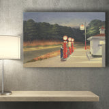 Edward Hopper Gas 1940 Painting Art Canvas Prints Wall Art, Home Living Room Decor, Large Canvas