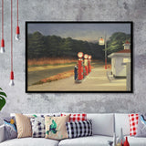 Edward Hopper Gas 1940 Painting Art Framed Art Prints Wall Decor, Framed Picture, Large Art Prints