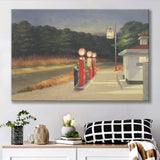 Edward Hopper Gas 1940 Painting Art Canvas Prints Wall Art, Home Living Room Decor, Large Canvas