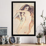 Egon Schiele , Two Women Embracing 1911  Framed Art Prints Wall Decor, Framed Picture, Large Picture