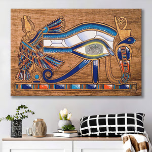 Egypt Ancient Canvas Art, Eye Of Horus, Ancient Egypt Art Canvas Prints Wall Art, Home Living Room Decor, Large Canvas
