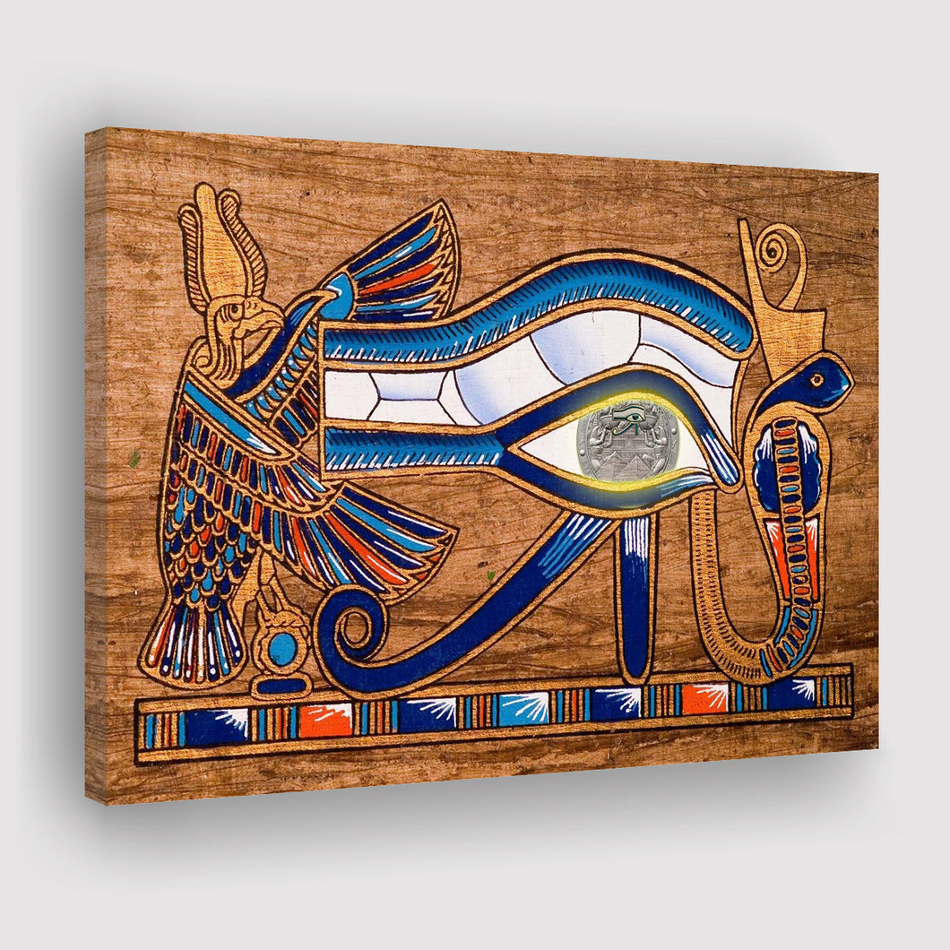 Egypt Ancient Canvas Art, Eye Of Horus, Ancient Egypt Art Canvas Prints Wall Art, Home Living Room Decor, Large Canvas