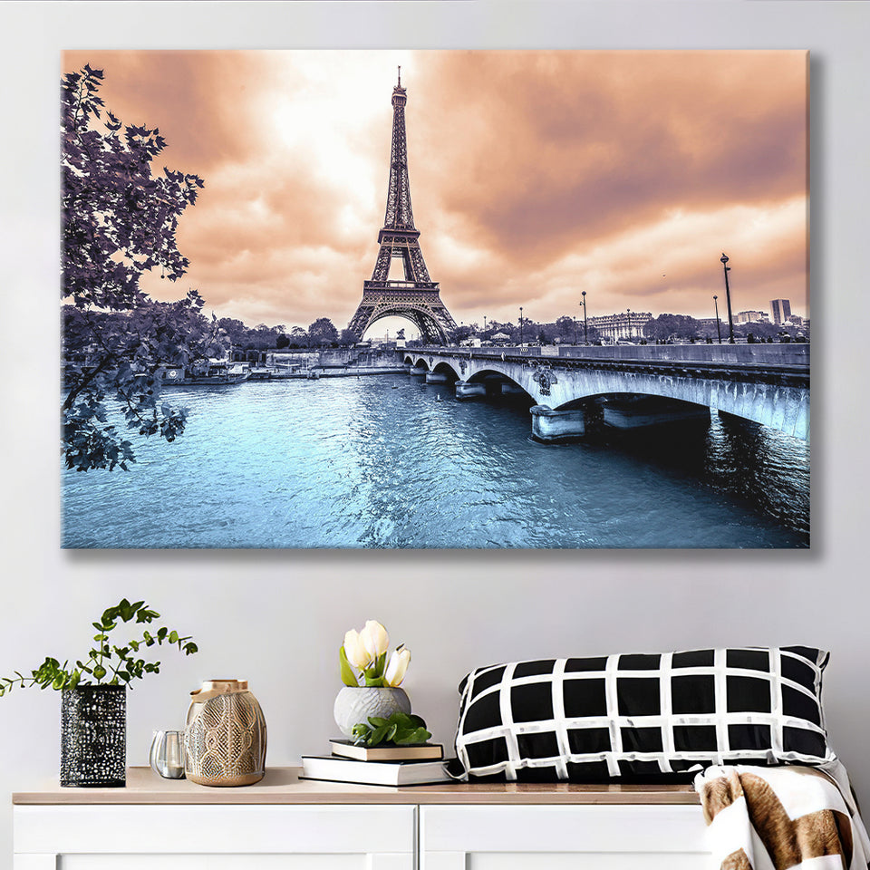 Eiffel Tower Art Canvas Prints Wall Art Decor - Painting Canvas,Home Decor, Ready to Hang