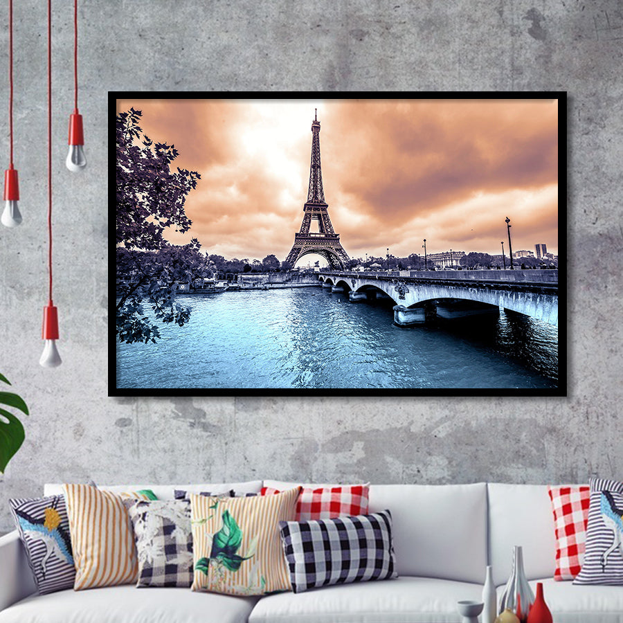 Eiffel Tower Art Framed Art Prints Wall Art Decor, Framed Picture, Home Decor