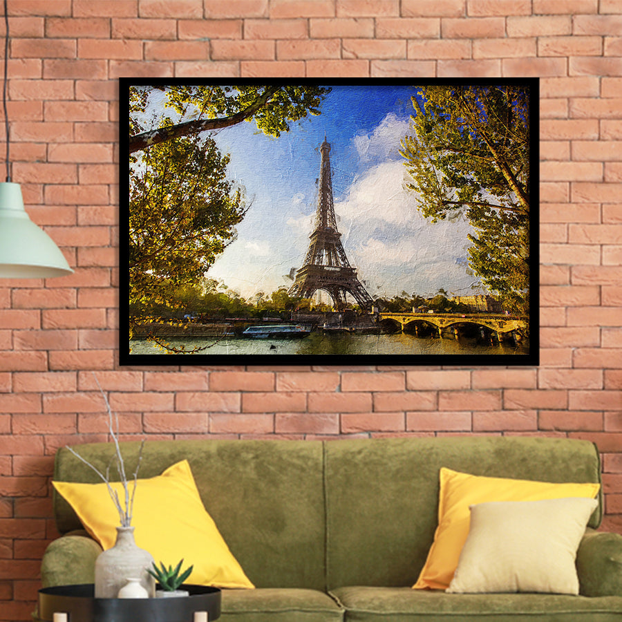 Eiffel Tower Awesome Framed Art Prints Wall Decor - Painting Prints, Framed Picture, Home Decor
