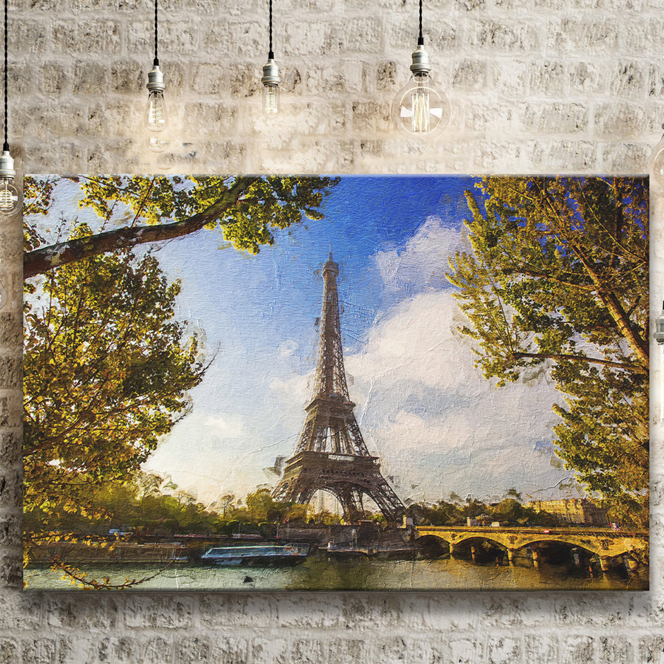 Eiffel Tower Awesome Canvas Prints Wall Art Decor - Paiting Canvas, Art Prints, Wall Decor, For Sale