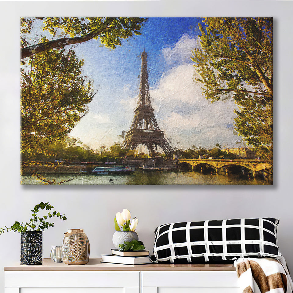 Eiffel Tower Awesome Canvas Prints Wall Art Decor - Paiting Canvas, Art Prints, Wall Decor, For Sale