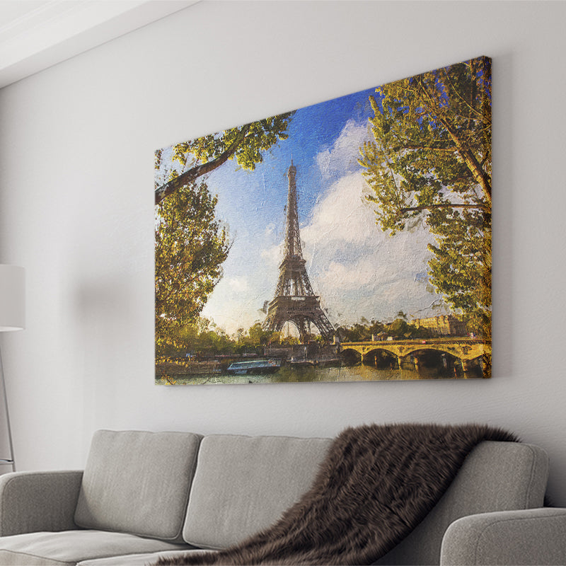 Eiffel Tower Awesome Canvas Prints Wall Art Decor - Paiting Canvas, Art Prints, Wall Decor, For Sale