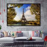 Eiffel Tower Awesome Framed Canvas Prints Wall Art Decor - Paiting Canvas, Art Prints, Floating Frame