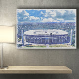 Eintracht Frankfurt Deutsche Bank Park Watercolor, Sport Art Prints Fan Gift, Canvas Prints Wall Art Decor