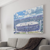 Eintracht Frankfurt Deutsche Bank Park Watercolor, Sport Art Prints Fan Gift, Canvas Prints Wall Art Decor