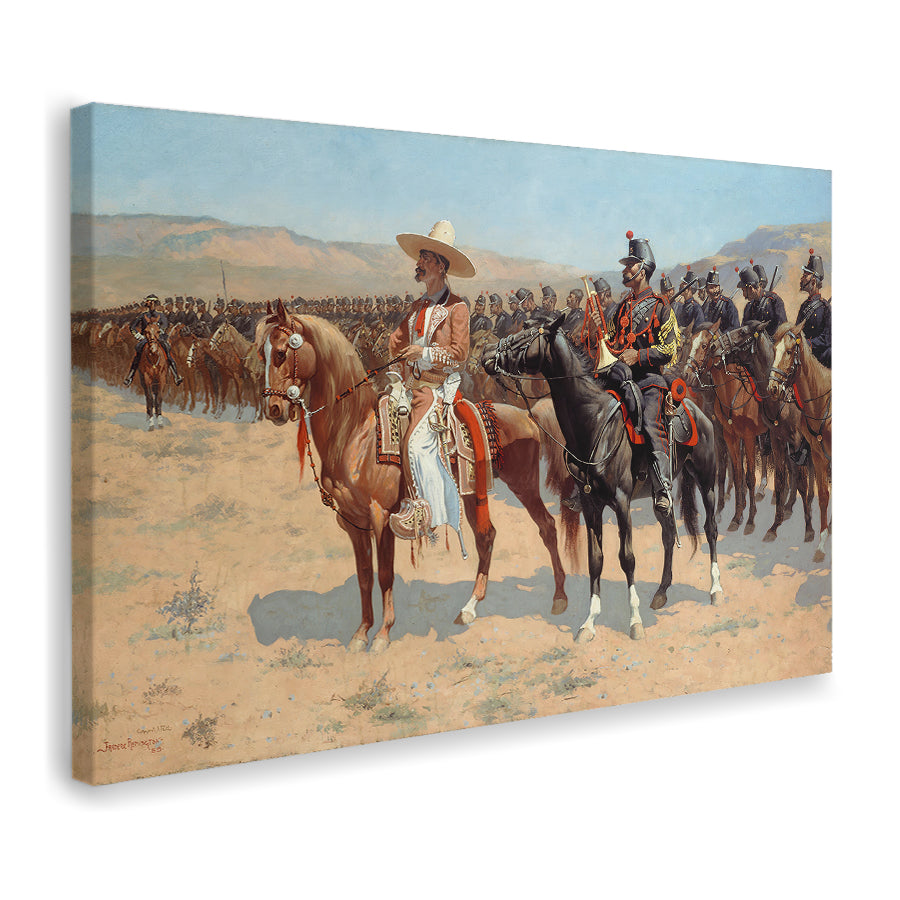 El Mayor Mexicano By Frederic Remington Canvas Wall Art - Canvas Prints, Prints for Sale, Canvas Painting, Canvas On Sale
