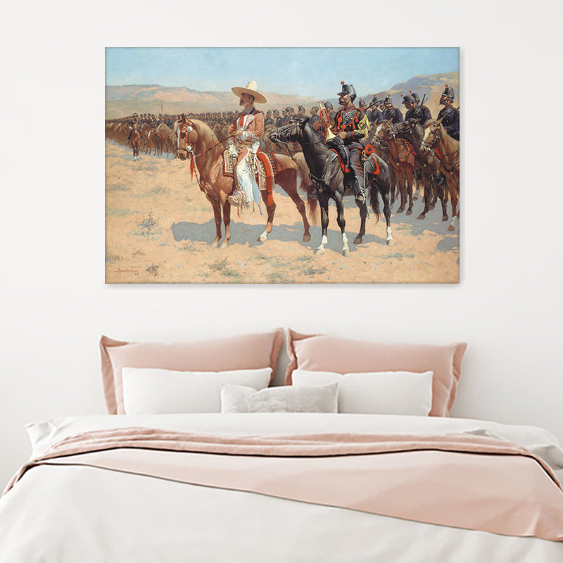 El Mayor Mexicano By Frederic Remington Canvas Wall Art - Canvas Prints, Prints for Sale, Canvas Painting, Canvas On Sale
