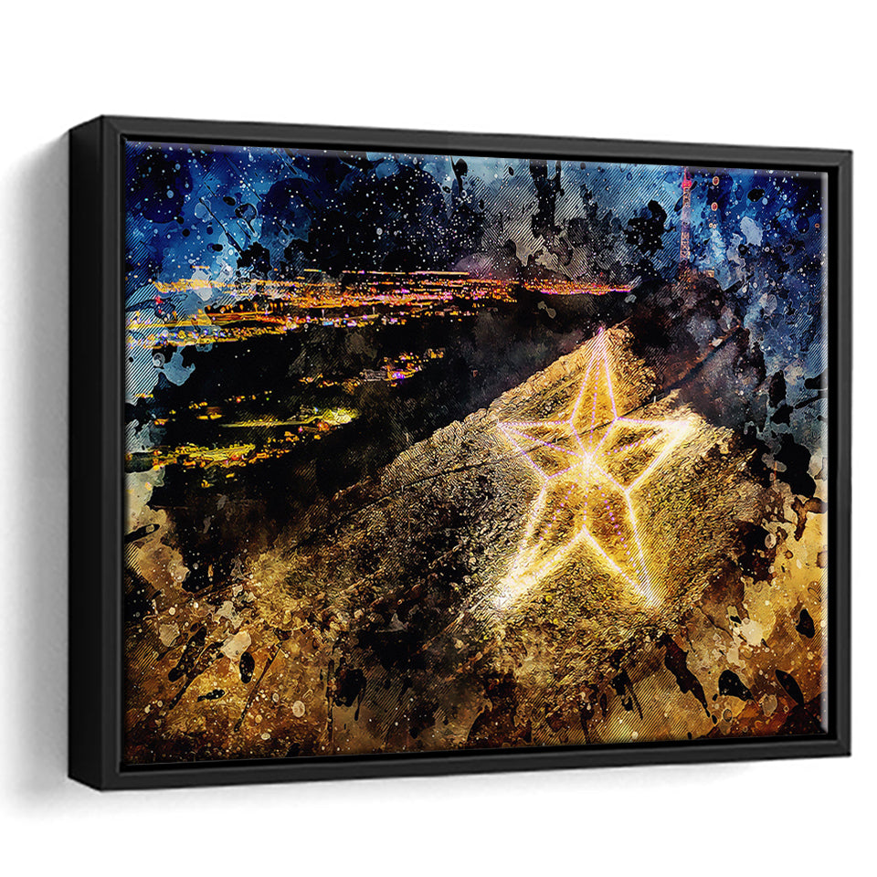 El Paso Texas Usa Downtown Skyline Framed Canvas Prints Wall Art - Painting Canvas,Framed Picture,Home Art Wall Decor