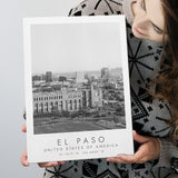 El Paso Usa Black And White Art Canvas Prints Wall Art Home Decor