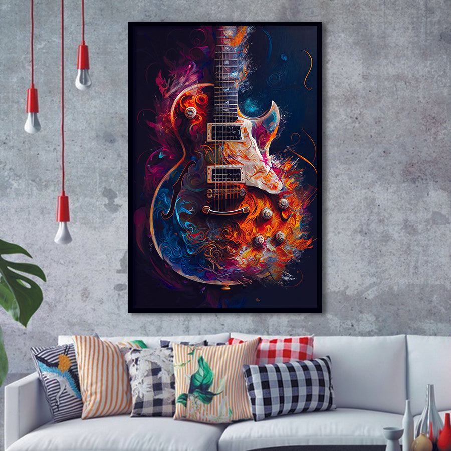 guitar music paintings