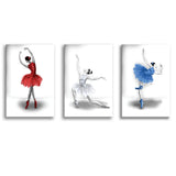 Elegant Ballet Canvas Set of 3 Piece Canvas Prints Wall Art Decor
