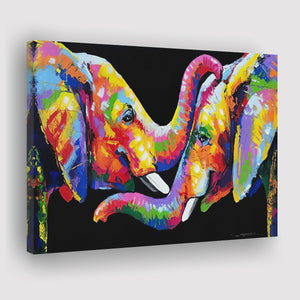 Elephant Graffiti 1 Canvas Prints Wall Art - Painting Canvas, Home Wall Decor, For Sale, Painting Prints