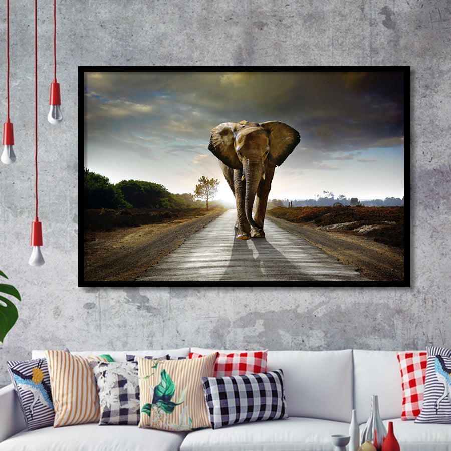 Elephant Stylish Framed Art Prints Wall Decor - Painting Prints, Framed Picture, Home Decor