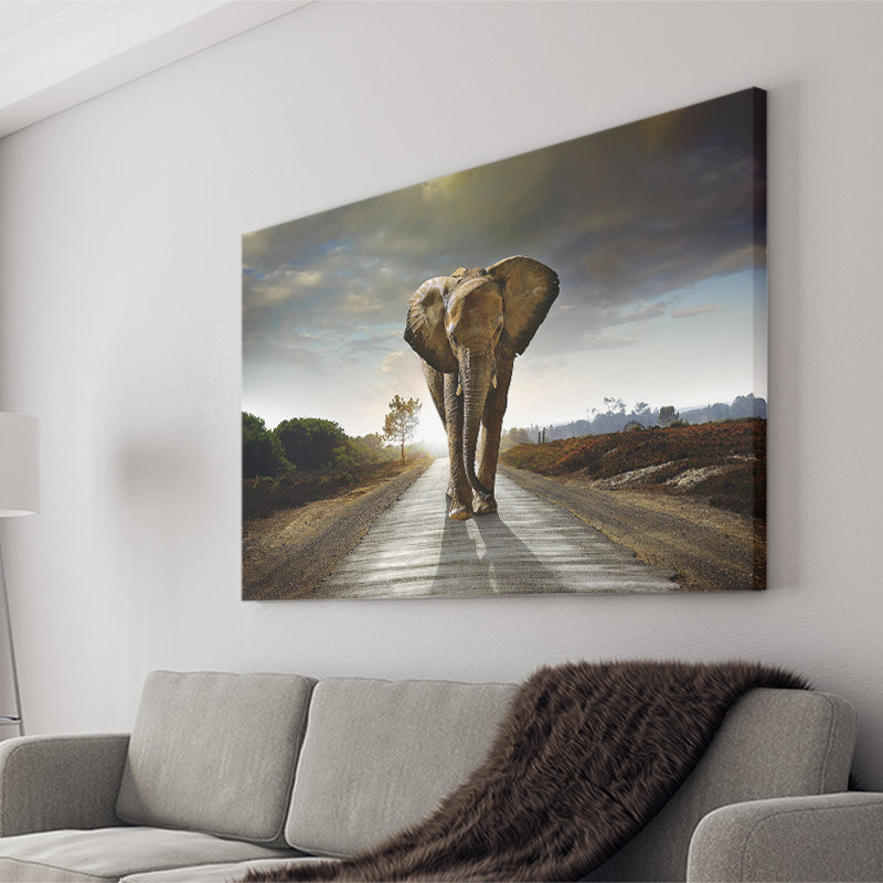 Elephant Stylish Canvas Prints Wall Art Decor - Paiting Canvas, Art Prints, Wall Decor, For Sale