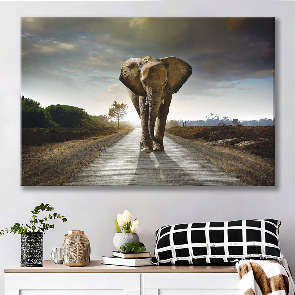 Elephant Stylish Canvas Prints Wall Art Decor - Paiting Canvas, Art Prints, Wall Decor, For Sale