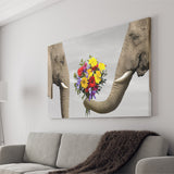 Elephants Love Canvas Prints Wall Art - Painting Canvas,Wall Decor, Painting Prints,For Sale