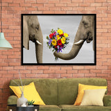 Elephants Love Framed Art Prints Wall Decor - Painting Prints,Wall Art, Framed Picture,For Sale