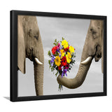 Elephants Love Framed Art Prints Wall Decor - Painting Prints,Wall Art, Framed Picture,For Sale