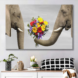 Elephants Love Canvas Prints Wall Art - Painting Canvas,Wall Decor, Painting Prints,For Sale