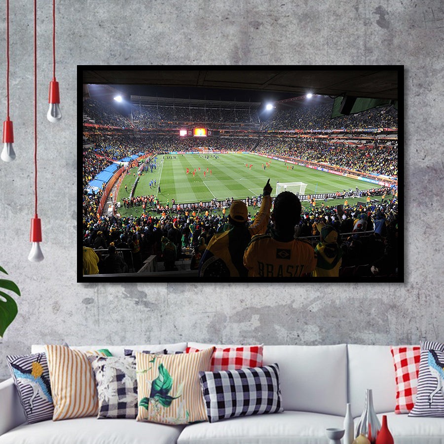 Ellis Park Stadium, Stadium Canvas, Sport Art, Gift for him, Framed Art Prints Wall Art Decor, Framed Picture