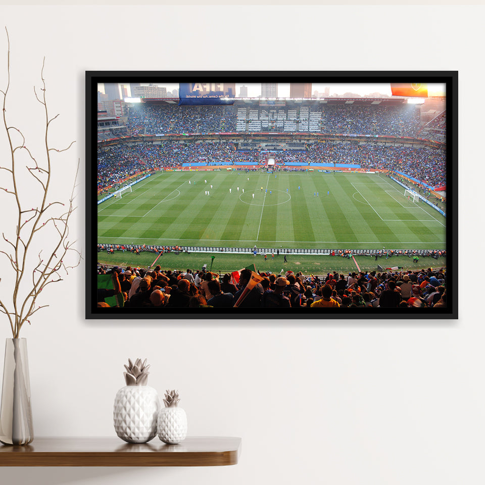 Ellis Park Stadium in South Africa, Stadium Canvas, Sport Art, Gift for him, Framed Canvas Prints Wall Art Decor, Framed Picture