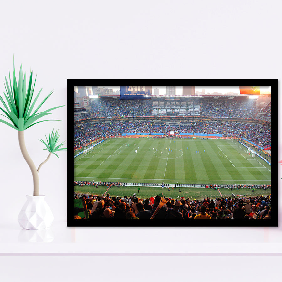 Ellis Park Stadium in South Africa, Stadium Canvas, Sport Art, Gift for him, Framed Art Prints Wall Art Decor, Framed Picture