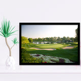 Emirates Gc (Majlis) Golf Courses At Dubai, United Arab Emirates, Golf Sport Print, Golf Lover, Framed Art Prints Home Decor