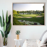 Emirates Gc (Majlis) Golf Courses At Dubai, United Arab Emirates,  Framed Canvas Prints Wall Art Decor, Floating Frame