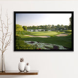 Emirates Gc (Majlis) Golf Courses At Dubai, United Arab Emirates,  Framed Canvas Prints Wall Art Decor, Floating Frame