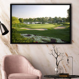 Emirates Gc (Majlis) Golf Courses At Dubai, United Arab Emirates,  Framed Canvas Prints Wall Art Decor, Floating Frame