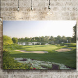 Emirates Gc (Majlis) Golf Courses At Dubai, United Arab Emirates, Golf Art Print, Golf Lover, Canvas Prints Wall Art Decor