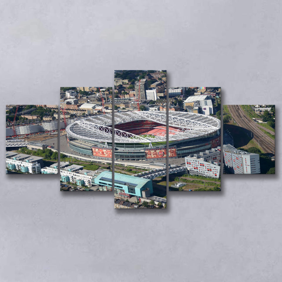 Emirates Stadium Aerial View, Stadium Canvas, Sport Art, Large Canvas, Multi Panels, Canvas Prints Wall Art Decor