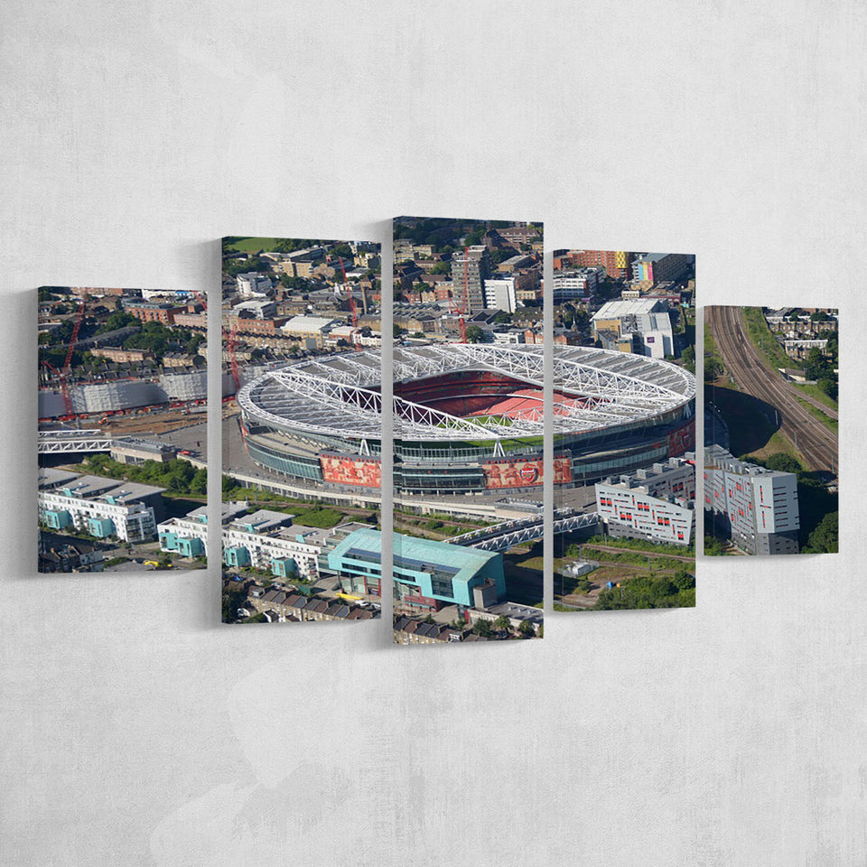 Emirates Stadium Aerial View, Stadium Canvas, Sport Art, Large Canvas, Multi Panels, Canvas Prints Wall Art Decor
