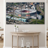 Emirates Stadium Aerial View, Stadium Canvas, Sport Art, Gift for him, Multi Panels B, Canvas Prints Wall Art Decor