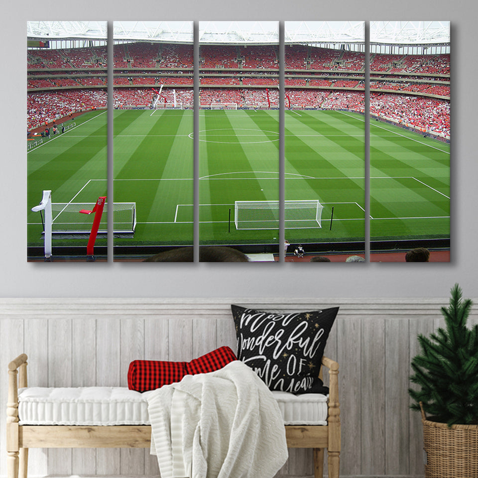 Emirates Stadium Arsenal Wall Art Multi Panels B, Canvas Prints Wall Art Decor