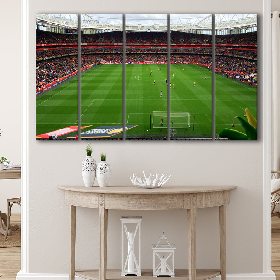 Emirates Stadium England, Stadium Canvas, Sport Art, Gift for him, Multi Panels B, Canvas Prints Wall Art Decor