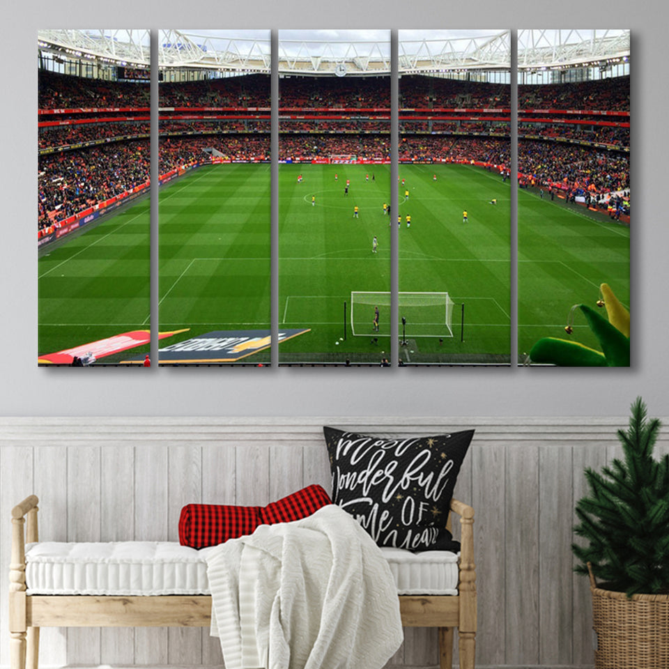 Emirates Stadium England, Stadium Canvas, Sport Art, Gift for him, Multi Panels B, Canvas Prints Wall Art Decor
